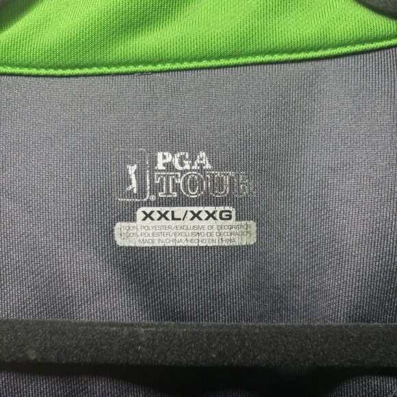 PGA‎ TOUR Men's XXL Gray / Green Full Zip Athletic Track Jacket - Picture 5 of 11